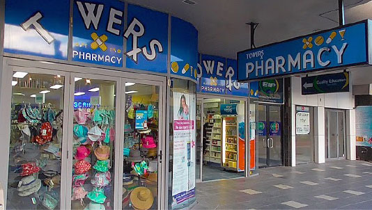 Towers Pharmacy Shopfront in Surfers Paradise Queensland