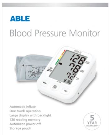 Image 1 for  ABLE Blood Pressure Monitor