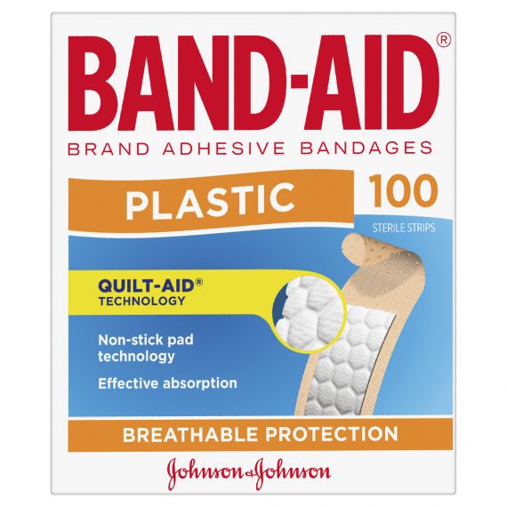 Image 1 for Band-Aid Plastic Strips 100 