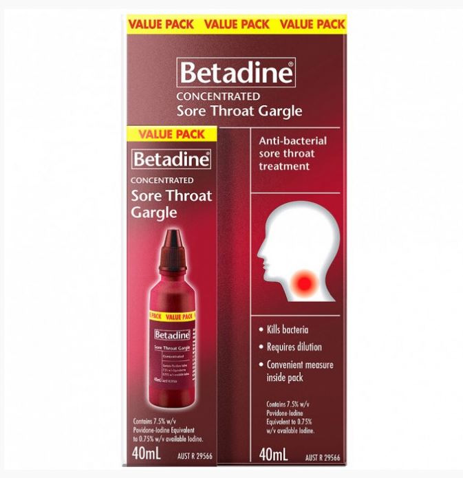 Thumbnail for Betadine Sore Throat Spray Value Pack 40ML