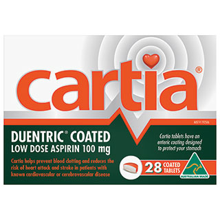 Image 1 for Cartia 100mg Aspirin 28 Tablets