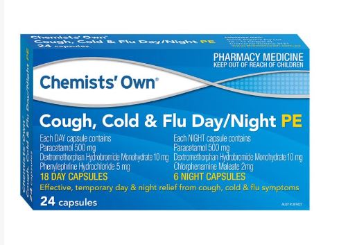 Image 1 for Chemist's Own Cold and Flu 24 Capsules