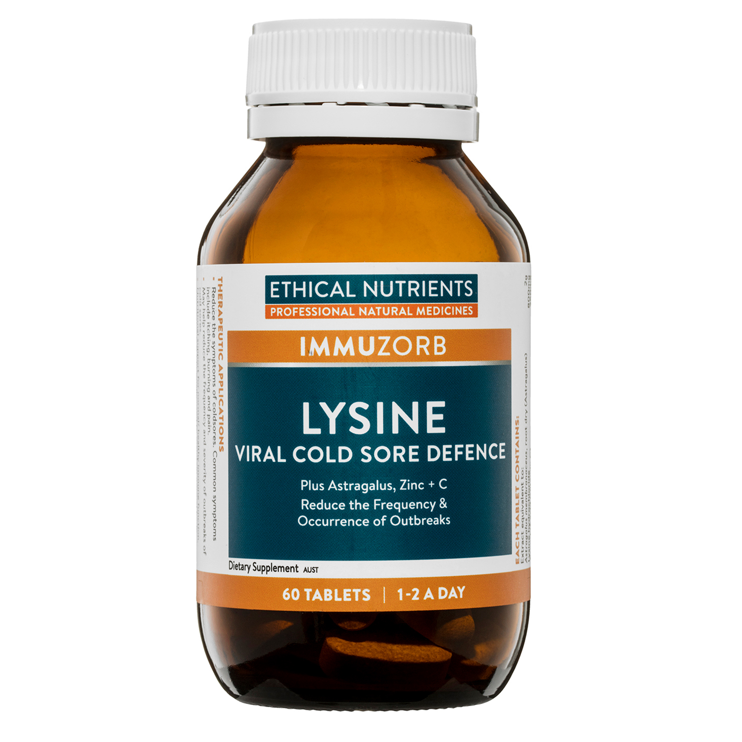 Image 1 for Ethical Nutrients Lysine Tablets x 60
