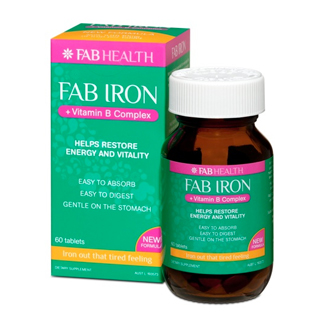 Thumbnail for Fab Iron + Vitamin B Complex Tablets 80