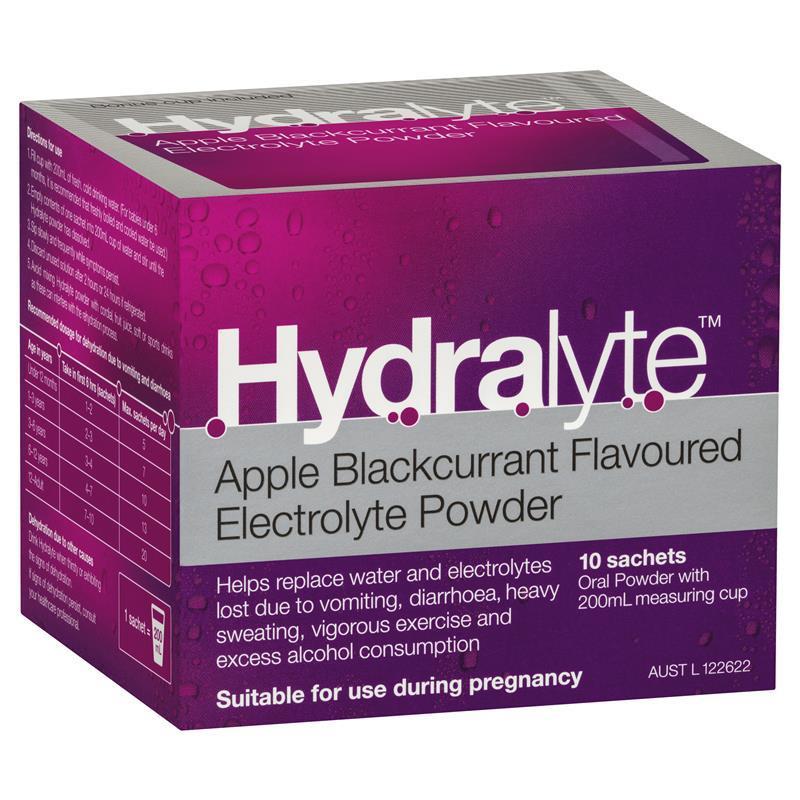 Image 1 for Hydralyte Sachets Apple Blackcurrant  x 10