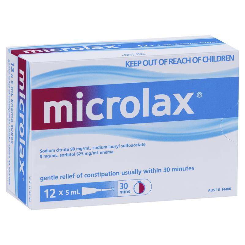 Image 1 for Microlax Enemas 12 x 5mL