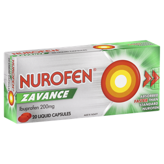 Thumbnail for Nurofen 200mg Zavance Liquid Capsules  x 20