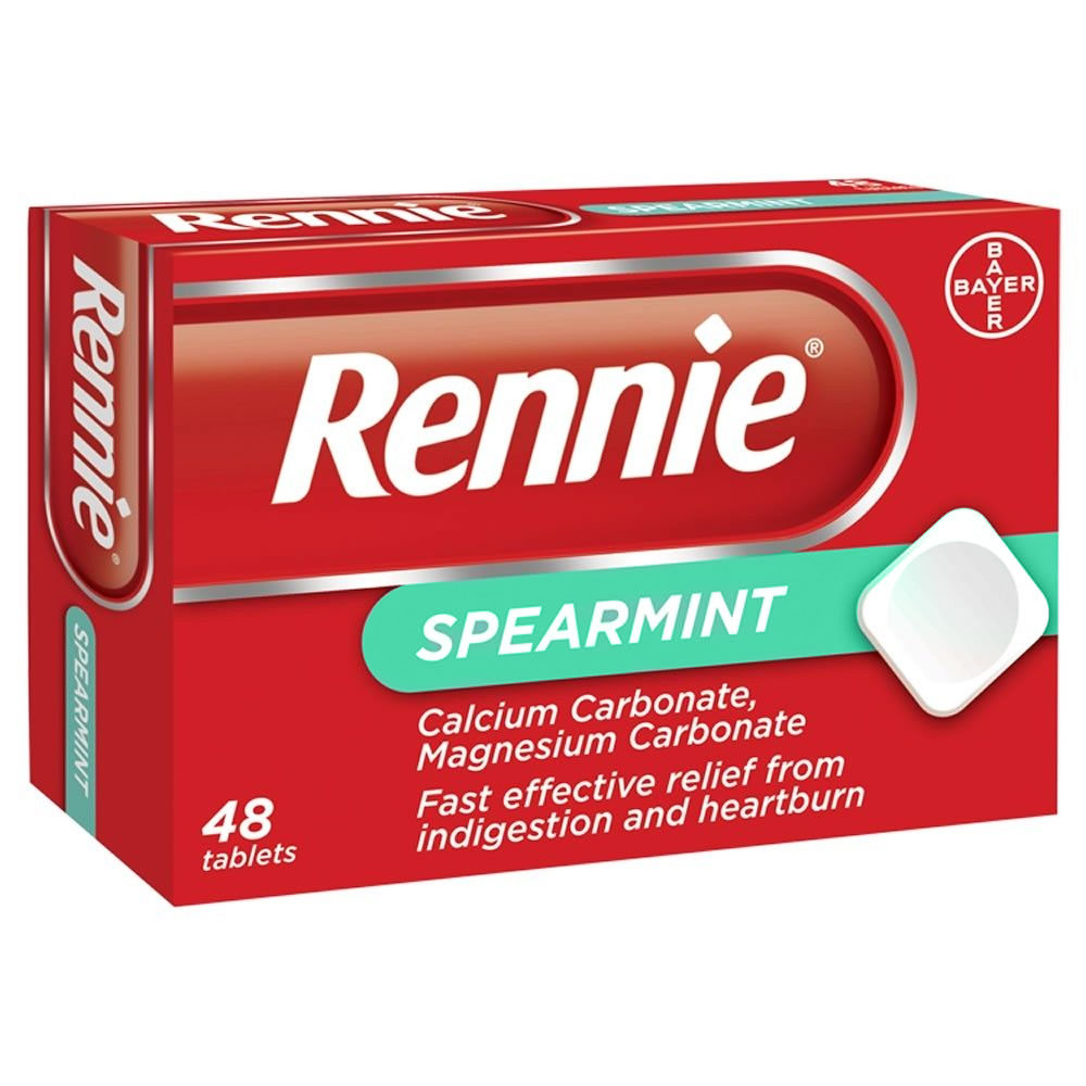 Image 1 for Rennie Chewable Spearmint Flavour 48