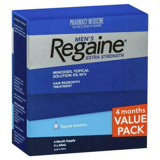 Thumbnail for Regaine For Men Extra Strength Solution 5% 60mL 4 Month Pack 