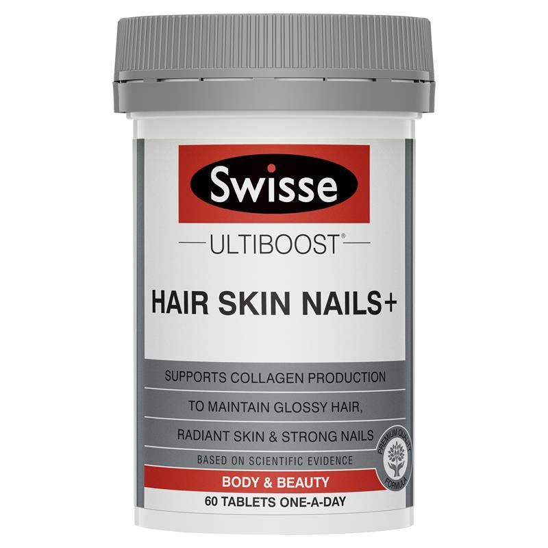 Image 1 for Swisse Ultiboost Hair Skin Nails Tablets  60