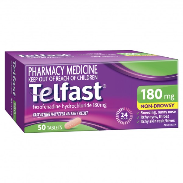 Thumbnail for Telfast 180mg Tablets x 50