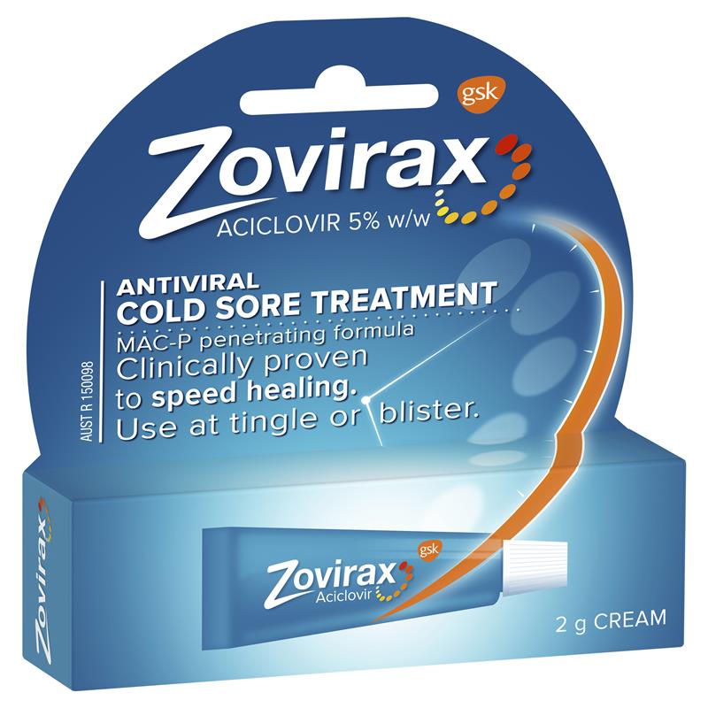Thumbnail for Zovirax  Cold Sore Cream Tube 2g 