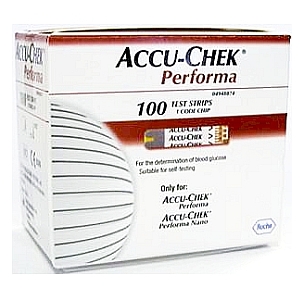 Image 2 for Accu-Chek Performa Blood Glucose Meter Test Strips 100