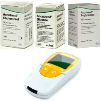 Thumbnail for Accutrend Plus System Bundle - Monitor Device, Cholesterol & Triglycerides Strips