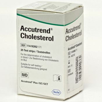 Accutrend Plus Cholesterol Strips 25