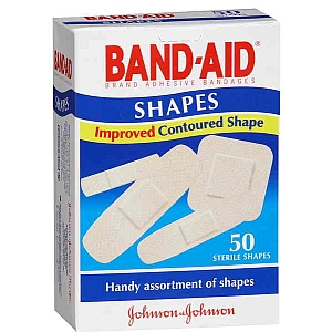 Image 1 for Band-Aid Plastic Strips Shapes 50