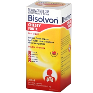 Image 1 for Bisolvon Chesty Forte Liquid 200mL