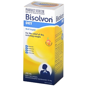 Image 1 for Bisolvon Dry Oral Liquid 200mL