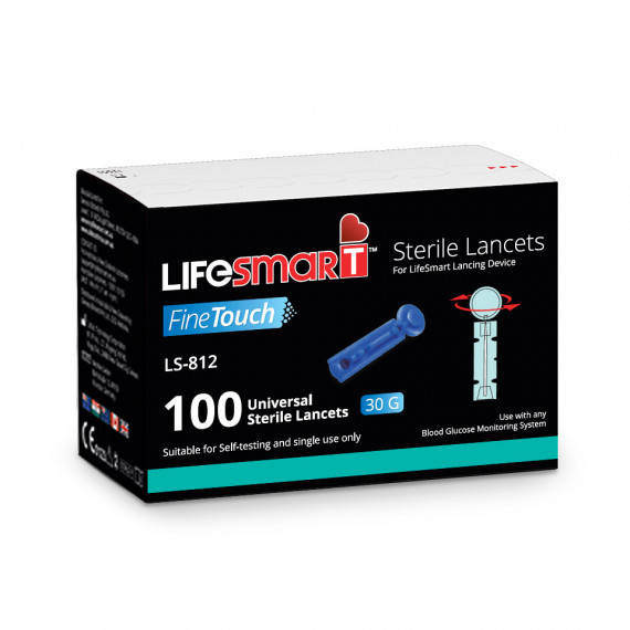 Image 1 for LifeSmart Sterile Lancets Box 100 Pack