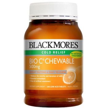 Image 1 for Blackmores Bio C 500mg Chewable Tablets 200