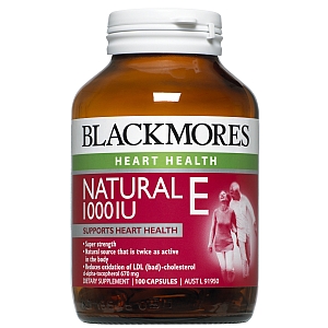 Thumbnail for Blackmores Natural Vitamin E 1000IU Capsules x 100