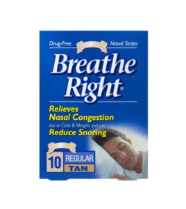 Image 1 for Breathe Right Nasal Strips Regular Tan x 10