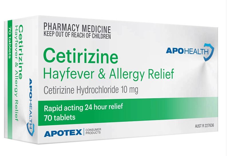 Image 1 for ApoHealth Cetirizine 10mg x 70 tablets