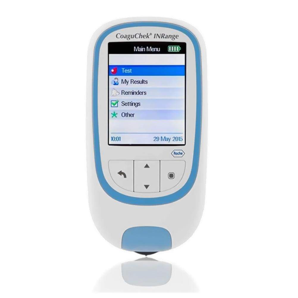 Image 1 for CoaguChek INRange System Mini Bundle (Device + 6 Test Strips + 50 Lancets)