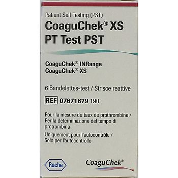 Image 1 for CoaguChek ® XS PT Test PST 6 Strips * Strips for CoaguChek INRange 