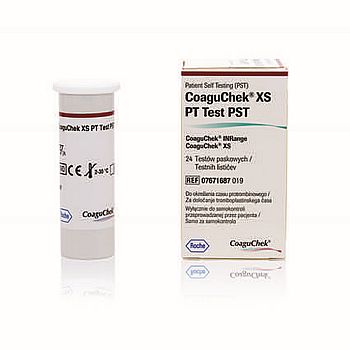 Image 1 for CoaguChek ® XS PT Test PST Strips 24  x 2 boxes   Strips for CoaguChek INRange 