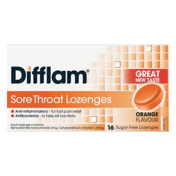 Thumbnail for Difflam Lozenges Orange 16