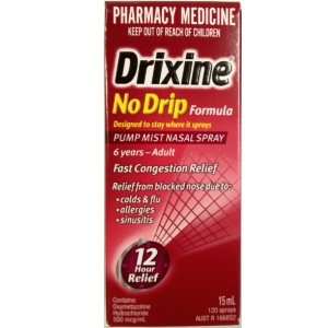 Image 1 for Drixine Nasal Spray No Drip Formula 15mL