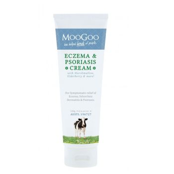 Image 1 for MooGoo Eczema & Psoriasis Cream with Marshmallow, Elderberry 120g