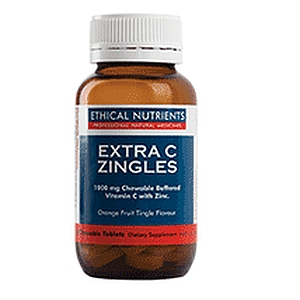 Thumbnail for Ethical Nutrients Extra C Zingles 50 Chewable tabs