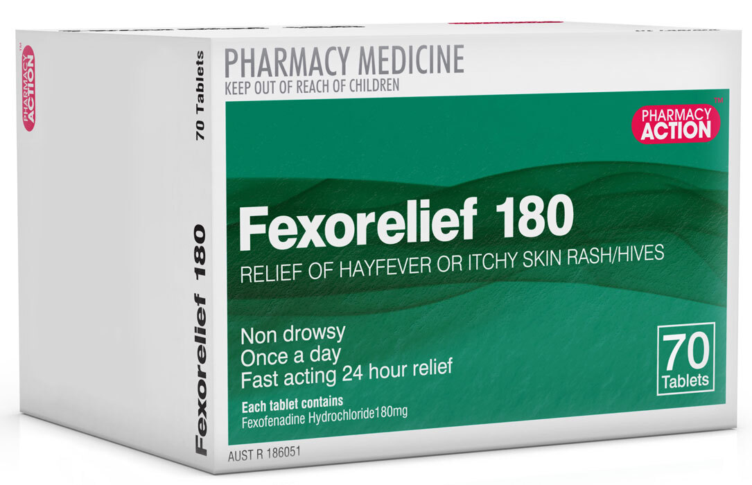 Thumbnail for Fexofenadine 180mg x 70 tablets