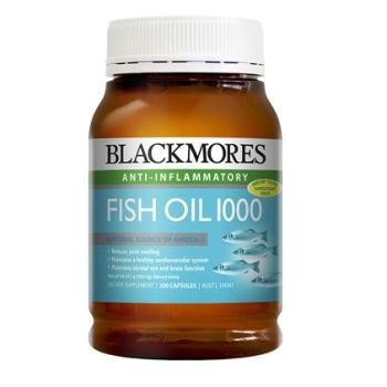 Thumbnail for Blackmores Fish Oil 1000mg  Capsules x 200