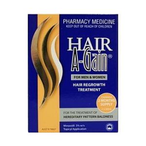 Image 1 for Hair A-Gain 60mL x 4 Months Supply (minodixil 5%)