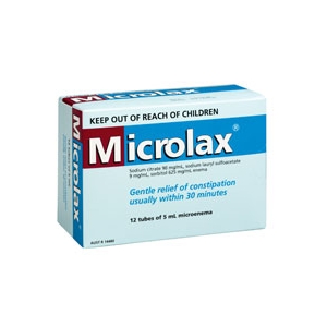 Image 1 for Microlax Enemas 5mL x 4