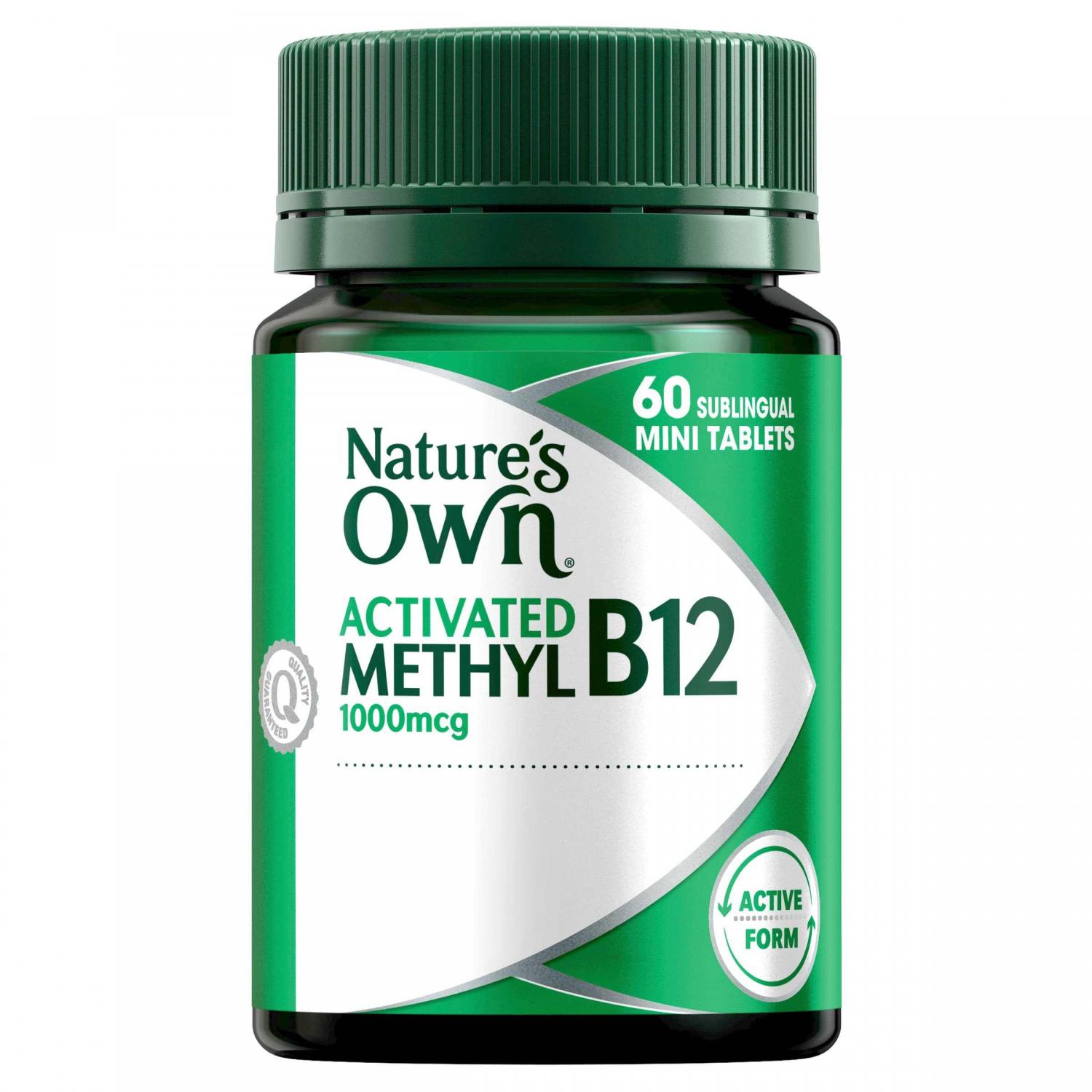 Thumbnail for Nature's Own Activated Methyl B12 1000mcg 60 tablets