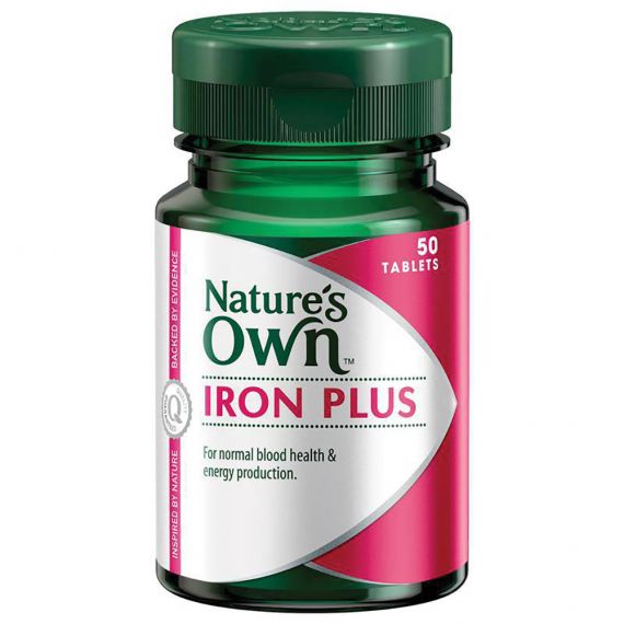 Thumbnail for Nature's Own Iron Plus 50 tablets