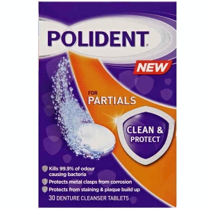 Image 1 for Polident Denture Cleanser Tablets for Partials x 30