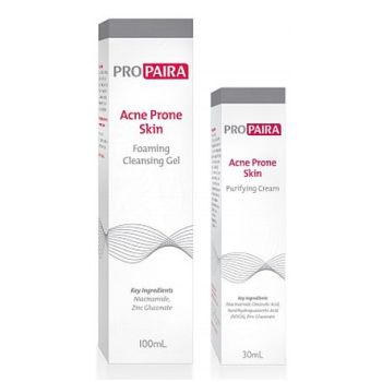 Thumbnail for ProPaira Acne Prone Skin Bundle Foaming Cleansing Gel 100mL & Purifying Cream 30mL