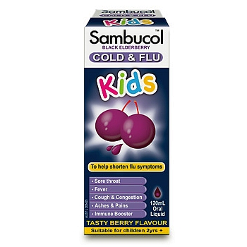 Image 1 for Sambucol Kids Cold & Flu Liquid 120mL