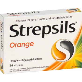 Image 1 for Strepsils Orange Flavour  Lozenges 16