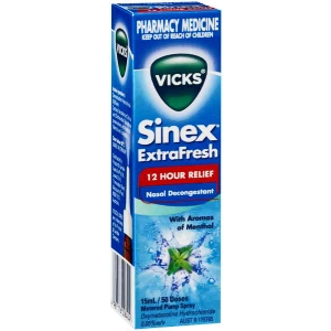 Thumbnail for Vicks Sinex 12 Hours Relief Extrafresh Nasal Spray 15mL 