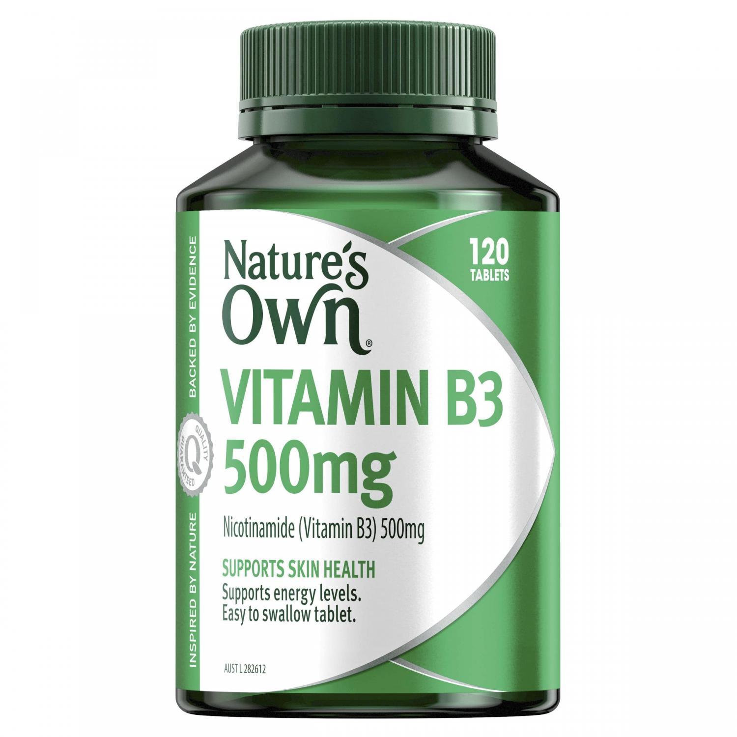 Thumbnail for Nature's Own Vitamin B3 500mg 120 tablets