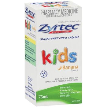 Image 1 for Zyrtec Kids Banana Flavour 75mL